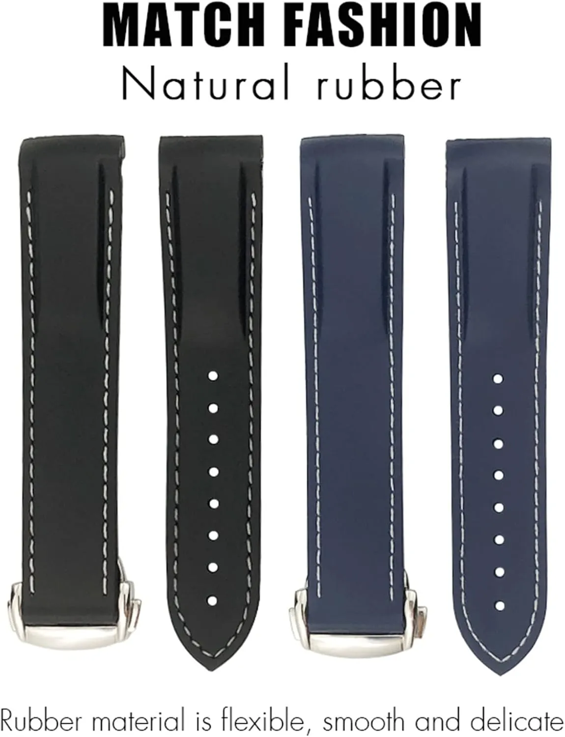 Speedmaster Hamilton 19mm 20mm 21mm 22mm someone impossible supposition Watch Strap Rubber Silicone Watchband For Omega Seamaster GMT Diver 300 