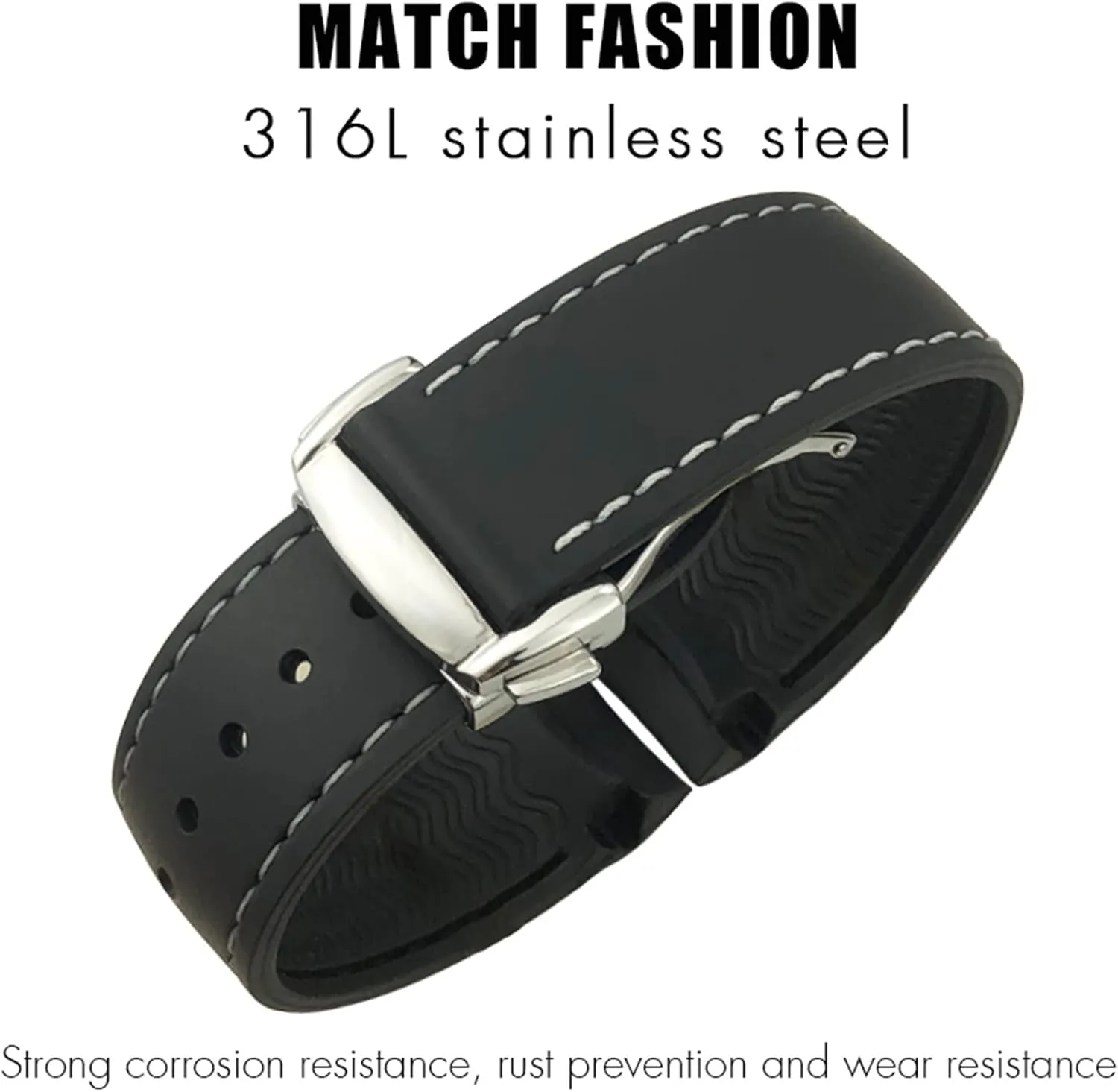 Speedmaster Hamilton 19mm 20mm 21mm 22mm someone impossible supposition Watch Strap Rubber Silicone Watchband For Omega Seamaster GMT Diver 300 