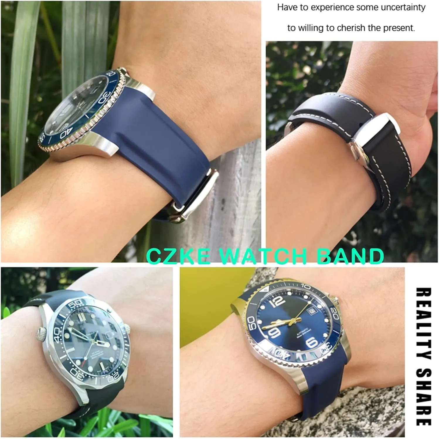 Speedmaster Hamilton 19mm 20mm 21mm 22mm someone impossible supposition Watch Strap Rubber Silicone Watchband For Omega Seamaster GMT Diver 300 