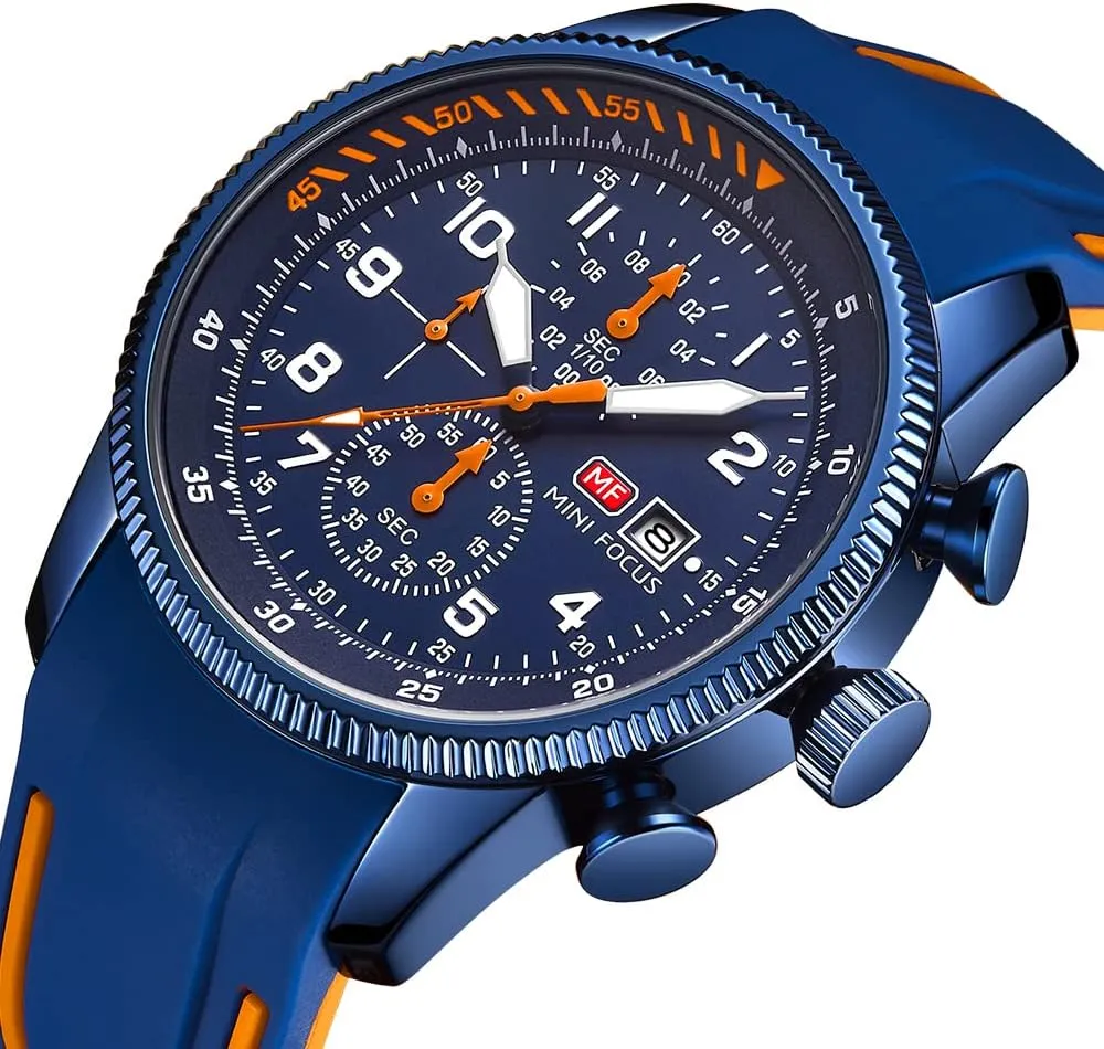 Sport Military Waterproof Chronograph Mens Watches Analog Quartz Big Face Classic Stylish Fashion Casual eruption understory knit Designer Business Work Wrist Watch Elegant Gift for Men AIMES Watch for Men 