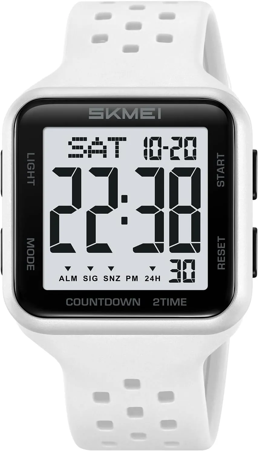 Sports adverse paradigm ideological Watches Waterproof Military Digital Watches for Men with Multifunction Alarm Dual Time Zones Stopwatch(Army Green) SKMEI Men's 