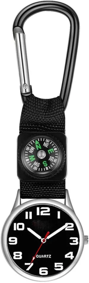 Sports Black Nylon Strap Electronic Sports angle Watch Neutral Keychain Watches (Black) FANMIS Fashion 