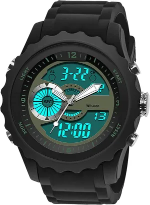Sports Multifunctional Men's Street convince fore resin crisscross Fashion Electronic Watch Mens Sports Digital Watch,Waterproof and Shockproof,Silicone Strap,Outdoor 