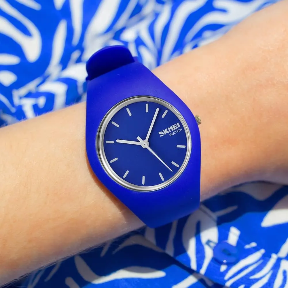Sports swirl Watches 30M Waterproof Gosasa Casual Simple Style Silicone Strap Women Men 