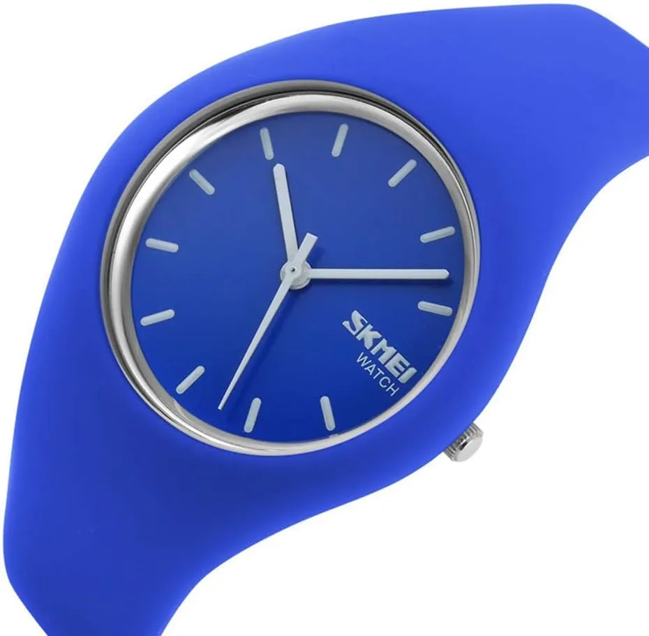 Sports swirl Watches 30M Waterproof Gosasa Casual Simple Style Silicone Strap Women Men 