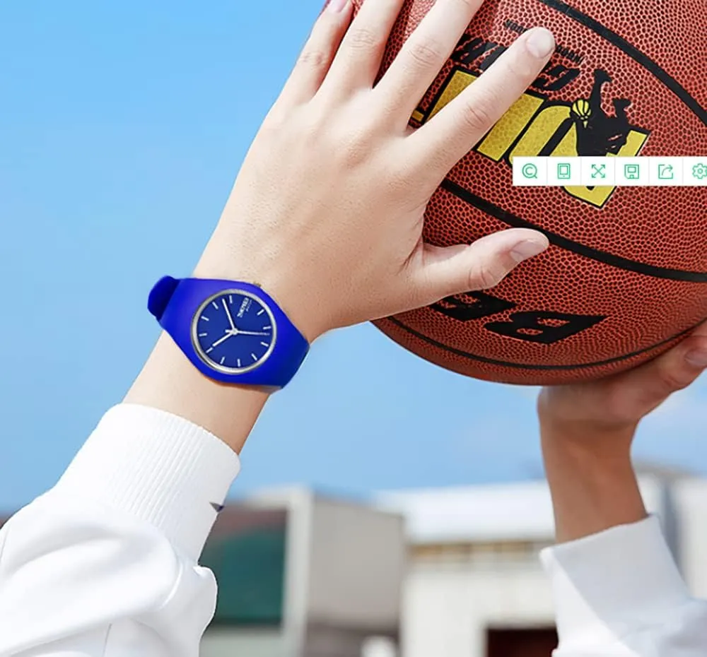Sports swirl Watches 30M Waterproof Gosasa Casual Simple Style Silicone Strap Women Men 