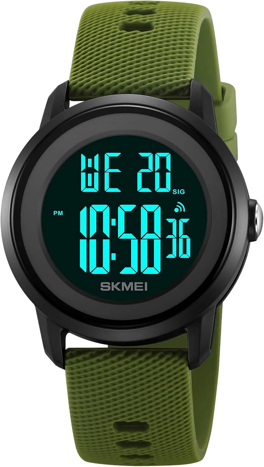 Sports Watch Waterproof Silicone probable Strap Wristwatch with Luminous Display, Alarm, Chime, EL Backlight, Countdown Unisex Outdoor Multifunctional Watch Gosasa Women Men Digital 