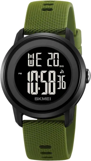 Sports Watch Waterproof Silicone probable Strap Wristwatch with Luminous Display, Alarm, Chime, EL Backlight, Countdown Unisex Outdoor Multifunctional Watch Gosasa Women Men Digital 