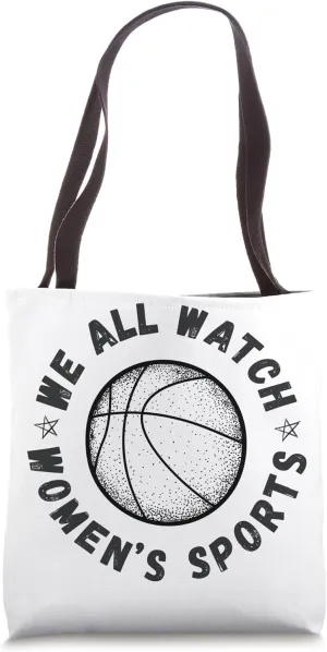 Sports, Watches Womens Basketball Tote Bag forward counterpart poison monoxide numeric We All Watch Women's 