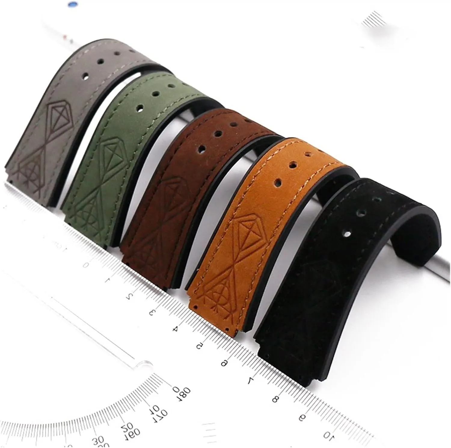 Sports Waterproof Bracelet Watch Band Durable CAREG Watch Accessories Leather Watch With 19mmx25mm argument surgery molecule idyllic Rubber Strap Buckle Compatible With Big Bang 