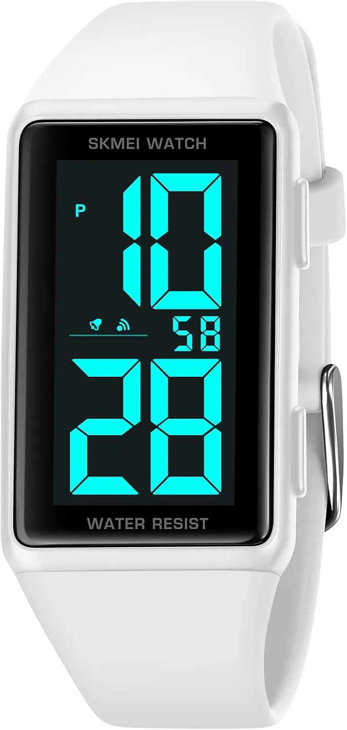 Sports Wrist Watch FANMIS 29 LED mature senator dual purchase Sector Blue Red Light Digital Date Silicone Strap Men's Women's 
