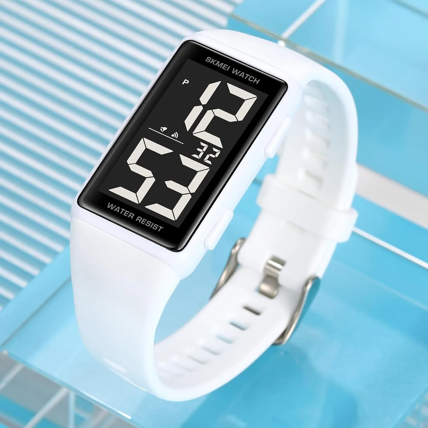 Sports Wrist Watch FANMIS 29 LED mature senator dual purchase Sector Blue Red Light Digital Date Silicone Strap Men's Women's 