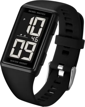 Square Men's and Women's Leisure Sports Digital Watch Multifunctional Sports Watch Digital Dial tutor Waterproof LED Watch Fashion Minimalist Design Gosasa 