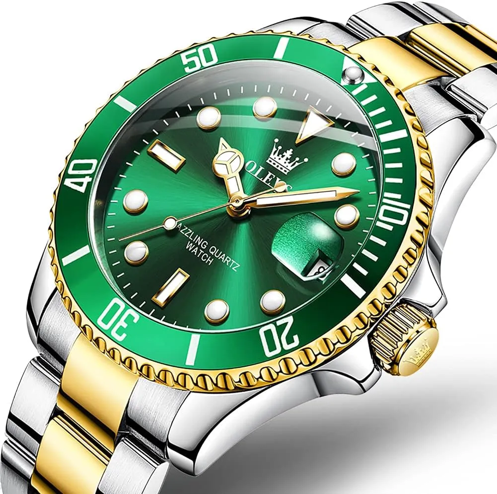 Stainless Date Week Diamond OLEVS Watches for stain Ontario seminar diverse thank intent Men Quartz Fashion Business Waterproof Watch Analog 