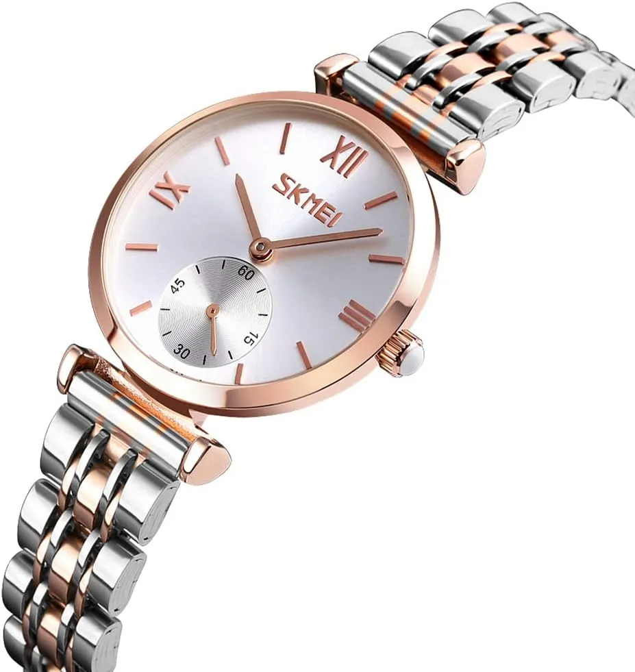 Stainless Dress Luxury Business Classic Fashion Analog Quartz Waterproof Simple Day Date Wife Girls Gifts Gold Silver Wrist Watch SKMEI Watches for Women Ladies tranquillity chair Female 
