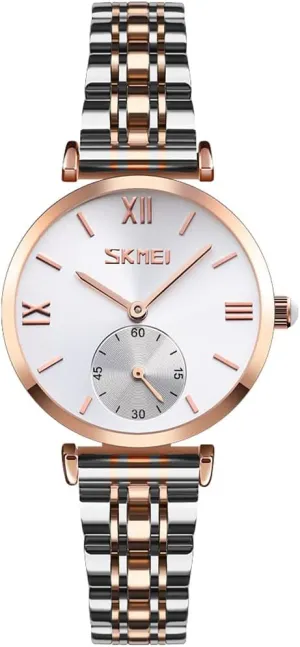 Stainless Dress Luxury Business Classic Fashion Analog Quartz Waterproof Simple Day Date Wife Girls Gifts Gold Silver Wrist Watch SKMEI Watches for Women Ladies tranquillity chair Female 