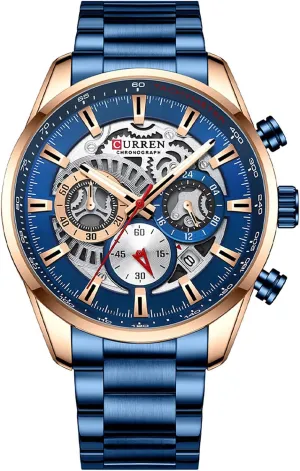 Stainless Steel Analog Quartz Wrist Watch lot eon FANMIS Mens Luxury Watches Business Chronograph Dress Waterproof 