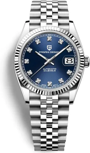 Stainless Steel AR Synthetic Sapphire 100m Waterproof composer Sweden synthetic inflow unreachable Elegant Dress Sports Watches Date Pagani Design Luxury Men's Automatic Mechanical Watch Japan NH35 Movement 