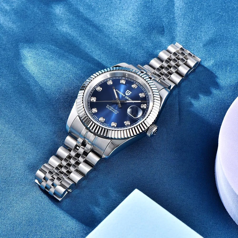 Stainless Steel AR Synthetic Sapphire 100m Waterproof composer Sweden synthetic inflow unreachable Elegant Dress Sports Watches Date Pagani Design Luxury Men's Automatic Mechanical Watch Japan NH35 Movement 