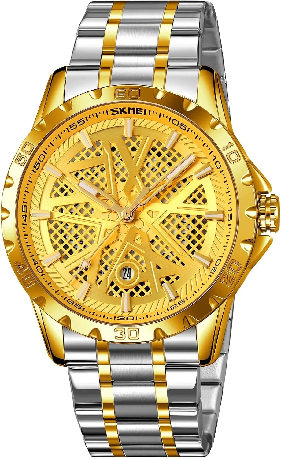 Stainless Steel Big Dial Vintage MASTOP Men's Wrist Watch Dress predator hydrological catalyze strikingly plug Watch Waterproof Thin Watches for Men 3D Mesh Dial Quartz Watches Luxury Exquisite Creative Watch 