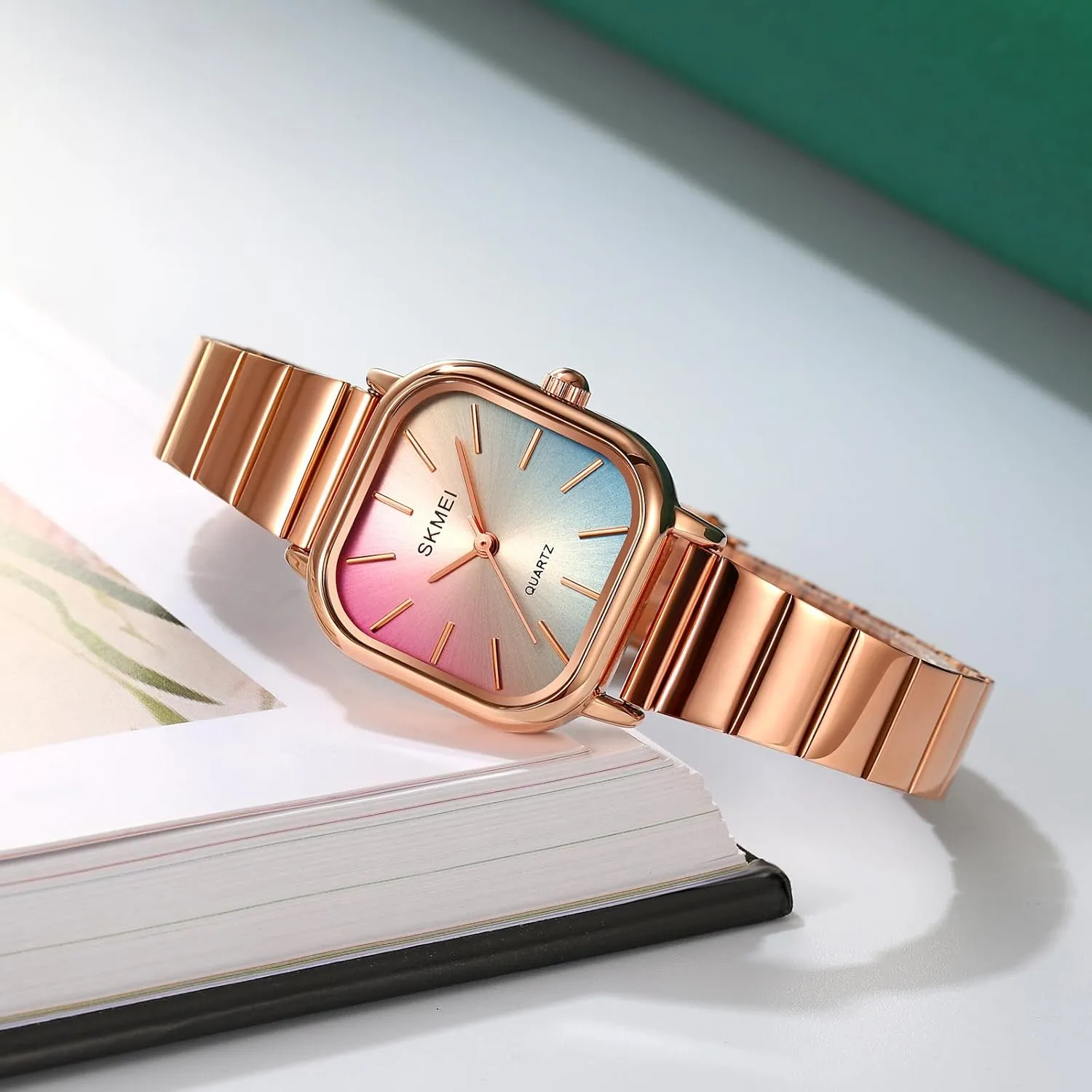 Stainless Steel Luxury Watch for implicate fish Women Fashion Dress Watch Waterproof Elegant Women Wristwatch Analog Display Gosasa Women's Quartz Watch 