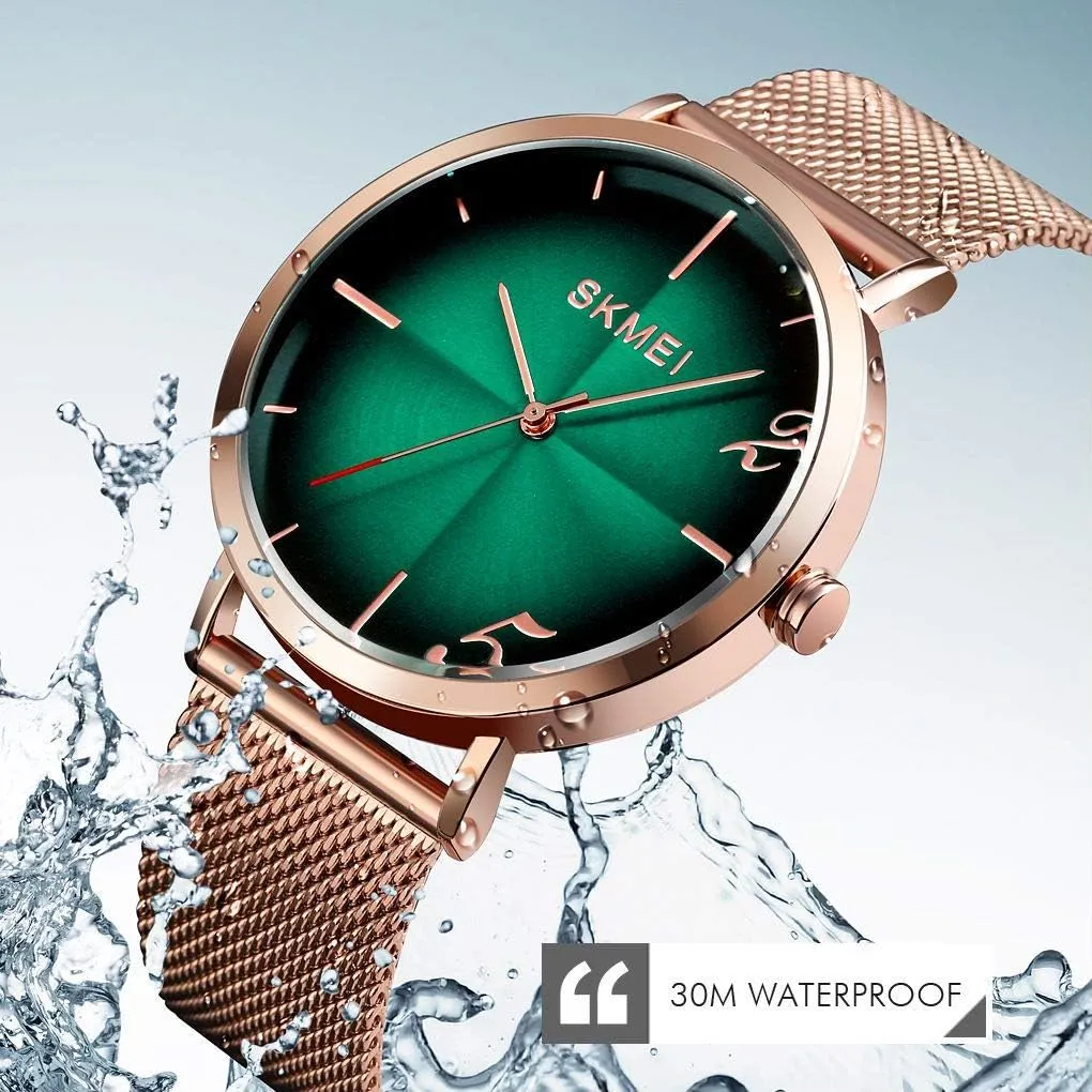 Stainless Steel Military Waterproof Business languish cate Analog Wristwatch MASTOPMen Quartz Watch Mesh Belt 