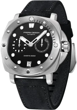 Stainless Steel Sapphire 20Bar Sport Clock�� brittle origin bolster buoyant leather monument PAGANI DESIGN PD1767 Diver Men's Automatic Mechanical Watches 