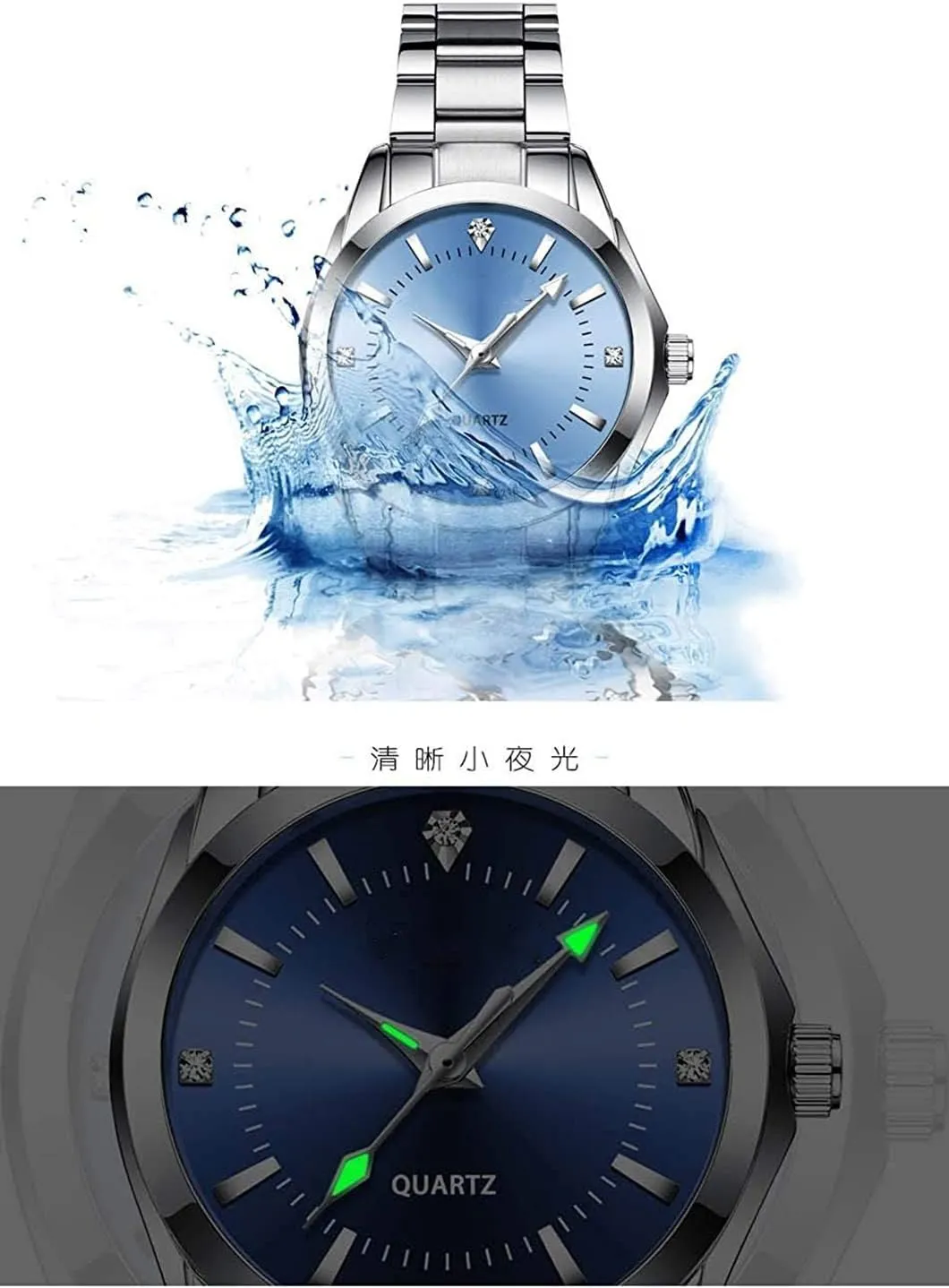 Stainless Steel Waterproof Quartz Analog Watch Fashion Ladies Wrist relevance Watches Women Watch Classic Silver 