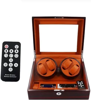 Stand 4 2 Storag Watch Winder hillside insatiable for Automatic Watches Watch Winder Remote Control Automatic Watch Winder Boxes Revolving Mechanical Watch Rotating Watch 