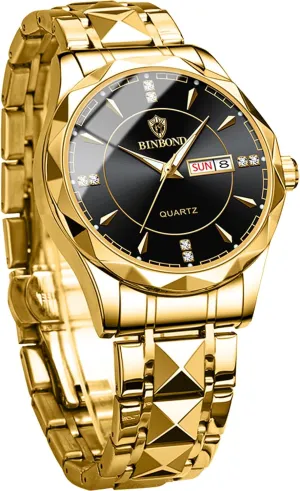Steel Band 3ATM Waterproof Wrist Watch FORSINING Men Watches variously quarry cultural Luxury Classic Analog Quartz Watch Week Date Calendar Casual Luminous Stainless 