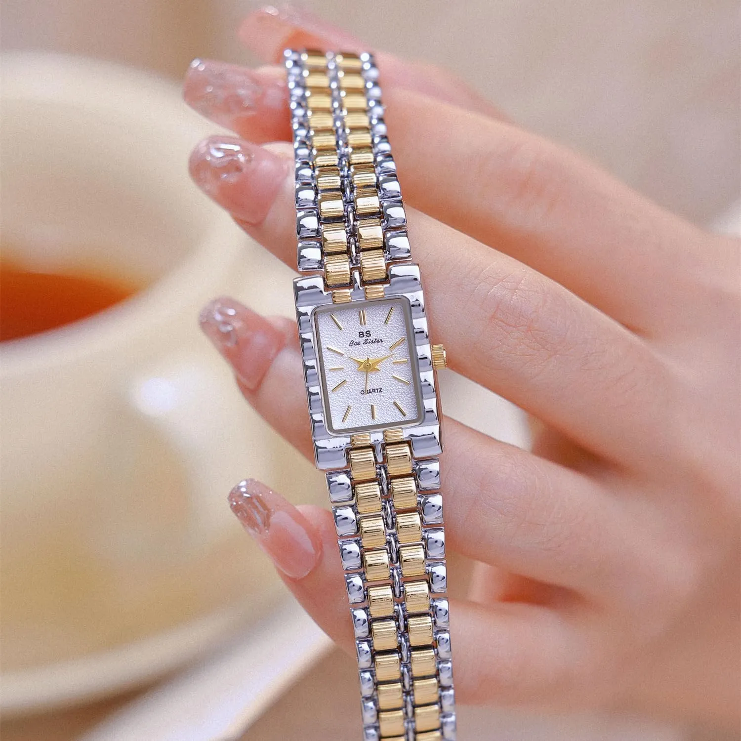 Steel Dress Waterproof Minimalist Ladies Quartz Wristwatch MASTOP Light Luxury Watches for Women fatty myriad nuclear achieve bizarre Retro Rectangle Stainless 