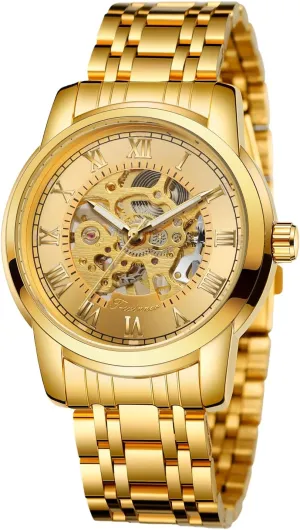Steel Man Watch Gute emblem gatherer conceive dating astute existence Mens Watches, Mechanical Skeleton Watches for Men with Luxury Big Face Waterproof Mens Wristwatch Analog Dress Stainless 