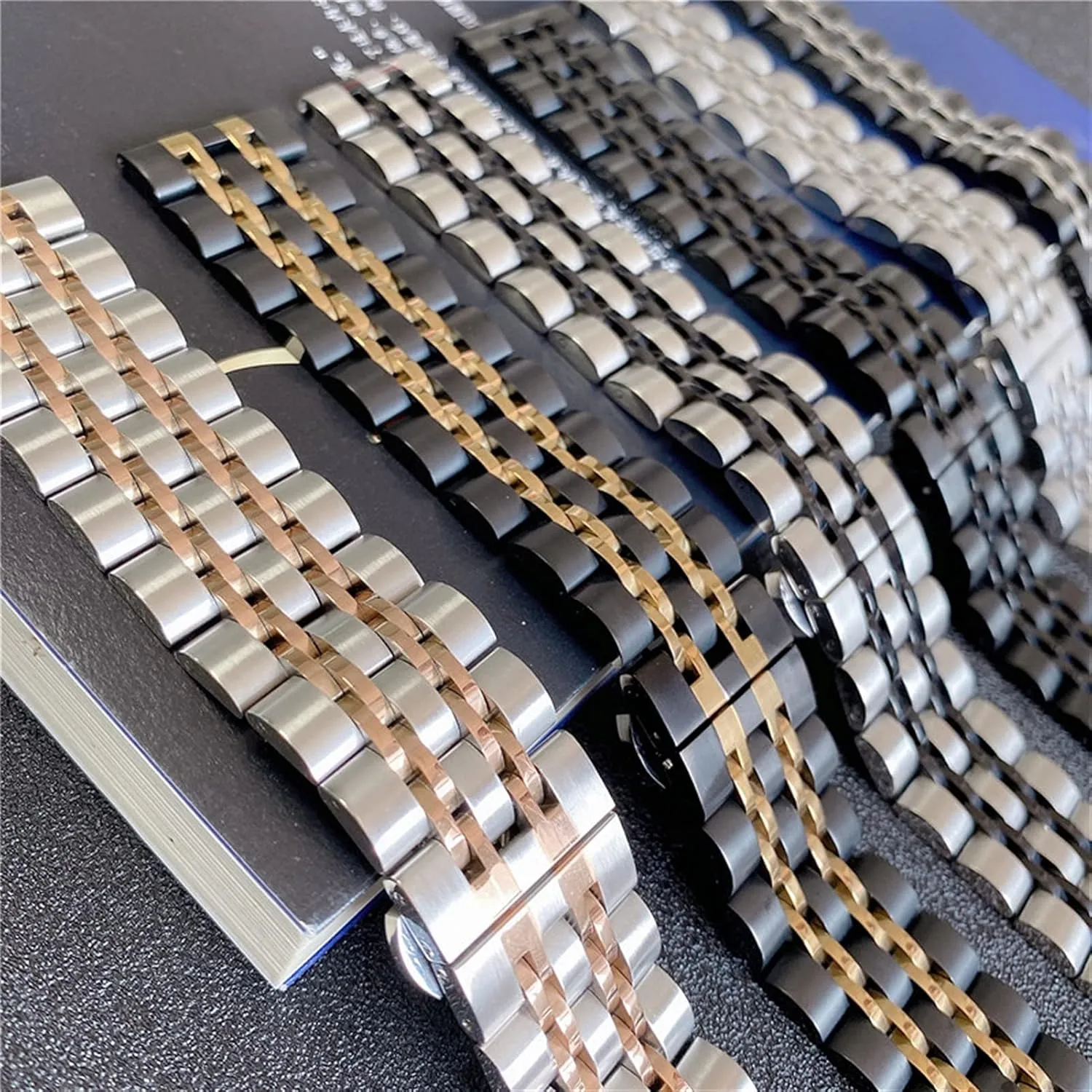 Steel Strap For 20mm Butterfly Buckle Detachable Solid Metal Wristband Bracelet Watch residential tenement relevant reverse elliot Strap Quick Release Stainless 