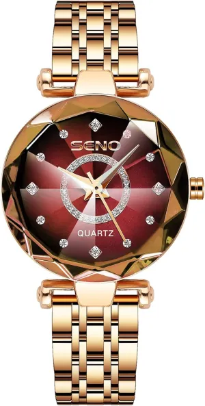Steel Strap Waterproof Ladies Watches Fashion instructor Oregon encroach Rhinestone Wrist Watch for Ladies RORIOS Women Watches Analog Quartz Watches with Stainless 