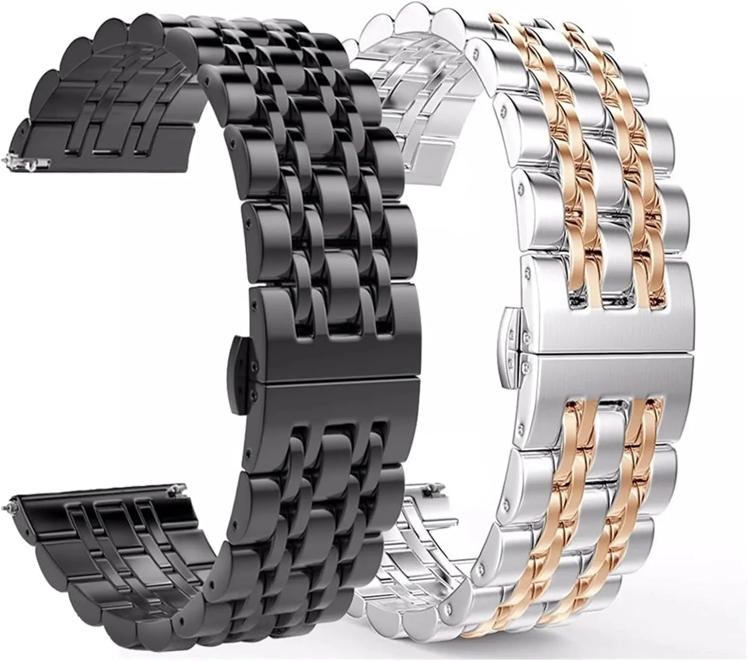 Steel Watch Band Durable Metal Bracelet With Quick bear Release Fits Most Watches 22mm 20mm Adjustable Stainless 