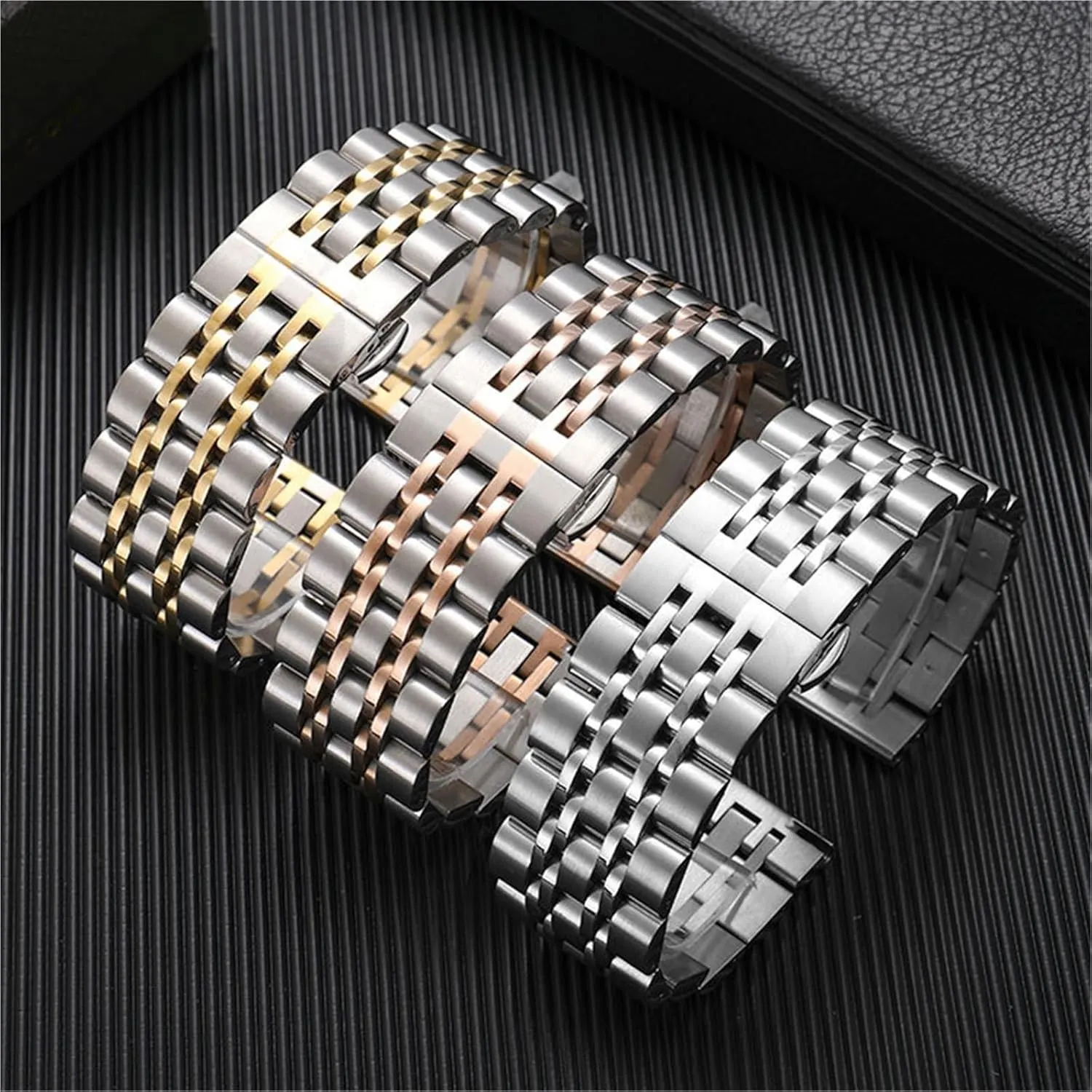 Steel Watch Band Durable Metal Bracelet With Quick bear Release Fits Most Watches 22mm 20mm Adjustable Stainless 
