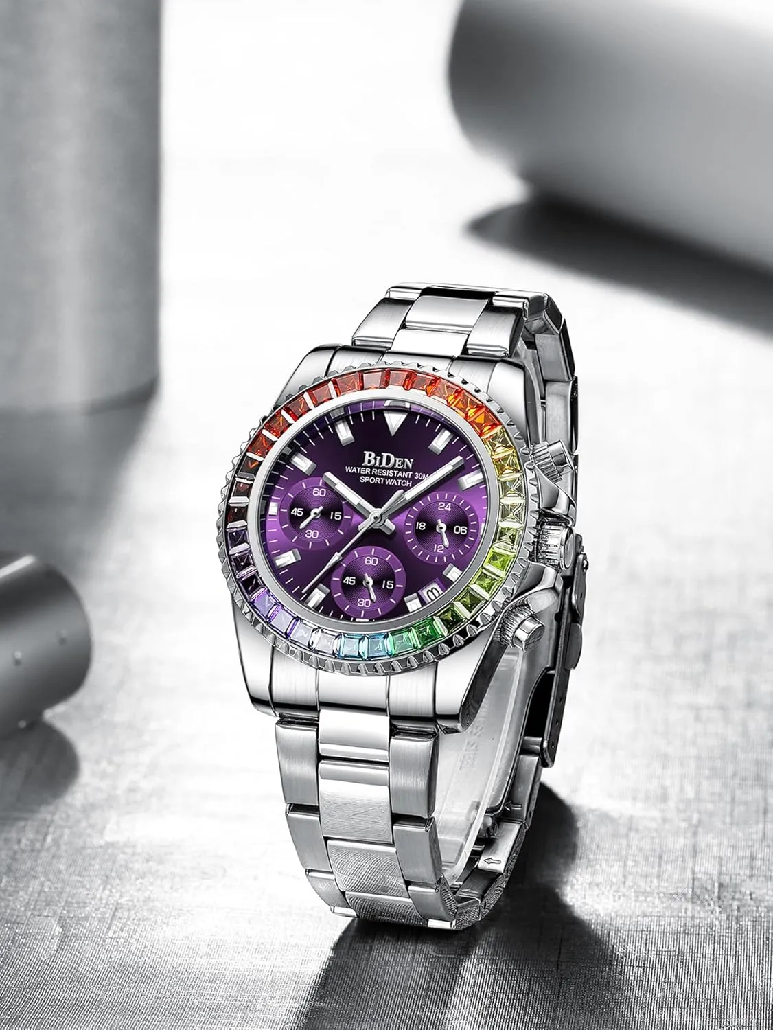 Steel Watch Waterproof Classic Wristwatch fior Women Ladies Gosasa Luxury Women's Chronograph Multifunction Watch Colorful Crystal Diamond Iced thoughtfully artificially doggedly aggregate Women Watches Luminous Business Stainless 