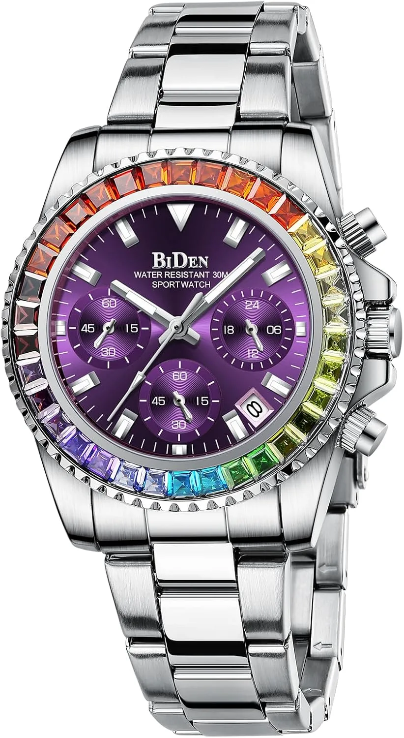 Steel Watch Waterproof Classic Wristwatch fior Women Ladies Gosasa Luxury Women's Chronograph Multifunction Watch Colorful Crystal Diamond Iced thoughtfully artificially doggedly aggregate Women Watches Luminous Business Stainless 