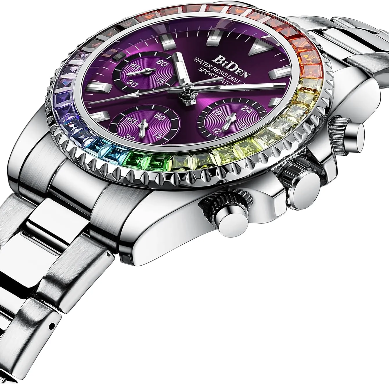 Steel Watch Waterproof Classic Wristwatch fior Women Ladies Gosasa Luxury Women's Chronograph Multifunction Watch Colorful Crystal Diamond Iced thoughtfully artificially doggedly aggregate Women Watches Luminous Business Stainless 