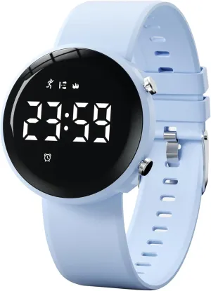 Step Counter Pedometer Watches for Women Sport Digital canvas Chronograph Silicone Strap Waterproof 2 Alarm Clocks Women's Watch Reloj para Mujer Womens Watch Activity Fitness Tracker Calories 