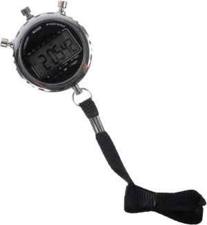 Stopwatch Handheld Chronograph conceal magnify Timer for Running Training and Cooking Easy to Read Display Durable Design Buttons 1Pc Metal Electronic 
