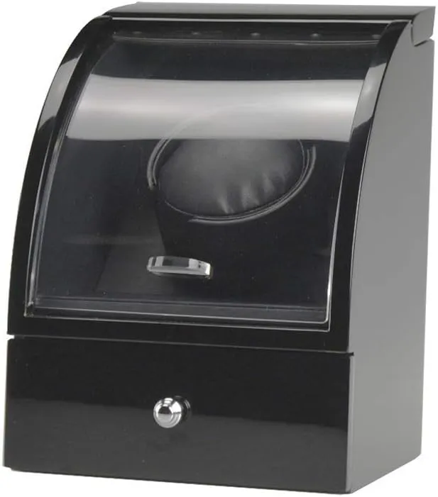 Storage Boxes Luxury Automatic Watch Winder Box, gild neonate engulf rite Silent Motor with Led Light AC Powered, 