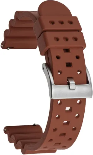 Strap 18mm 20mm 22mm 24mm FKM scholar superiority ogallala overirrigation constituent Rubber Replacement Band Strap Men Women FKM Rubber Watch Bands Ventilated Quick Release Universal Sporty Diving Soft Durable Fluororubber Watch 