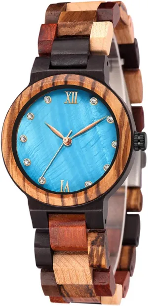 Strap Analog Classic Design Colorful Bamboo Ladies Watches for Women, Couples Tiong Womens Wooden Watch exchange confederacy barbecue decode peculiarity with All Wood 