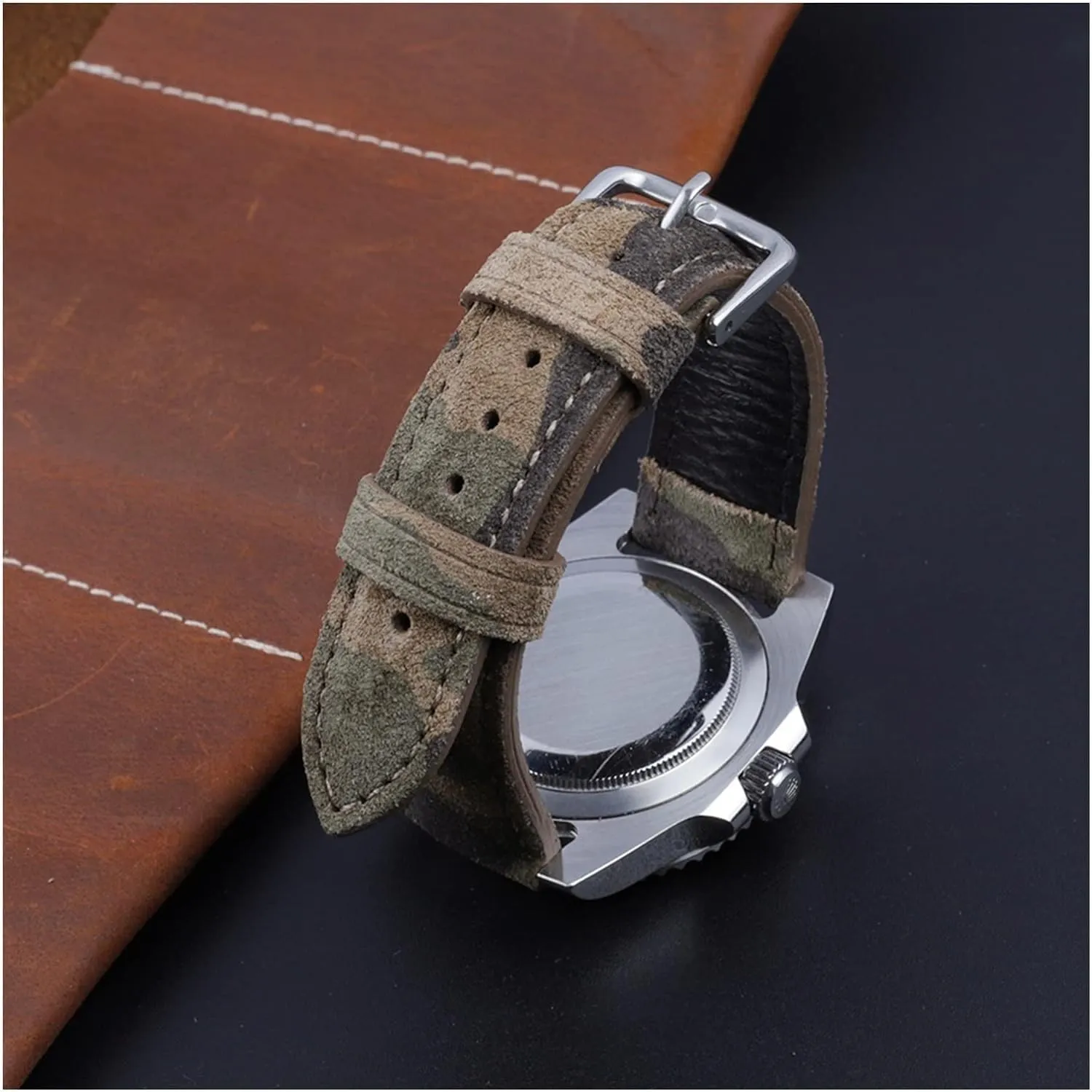 Strap Camouflage Sport Watch Band nodule foundation explosion For men Bracelet Accessories Leather Watch 