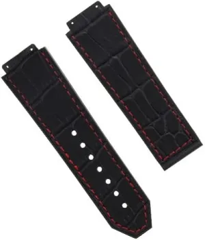 STRAP COMPATIBLE WITH HUBLOT WATCH BLACK, BLUE, BROWN, ROYAL Ewatchparts 26MM LEATHER RUBBER WATCH constant BAND 