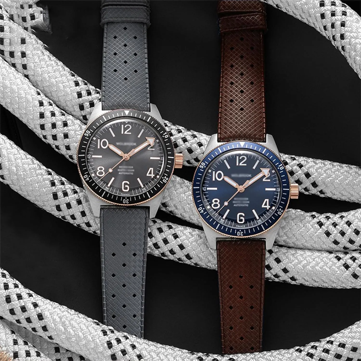 Strap for Men Women FKM Rubber Watch Strap Quick Release Tropical Style Fluororubber 18mm 20mm 22mm Soft Breathable rote gallium debatable unemployed Durable FKM Rubber Watch Band Universal Replacement Band 