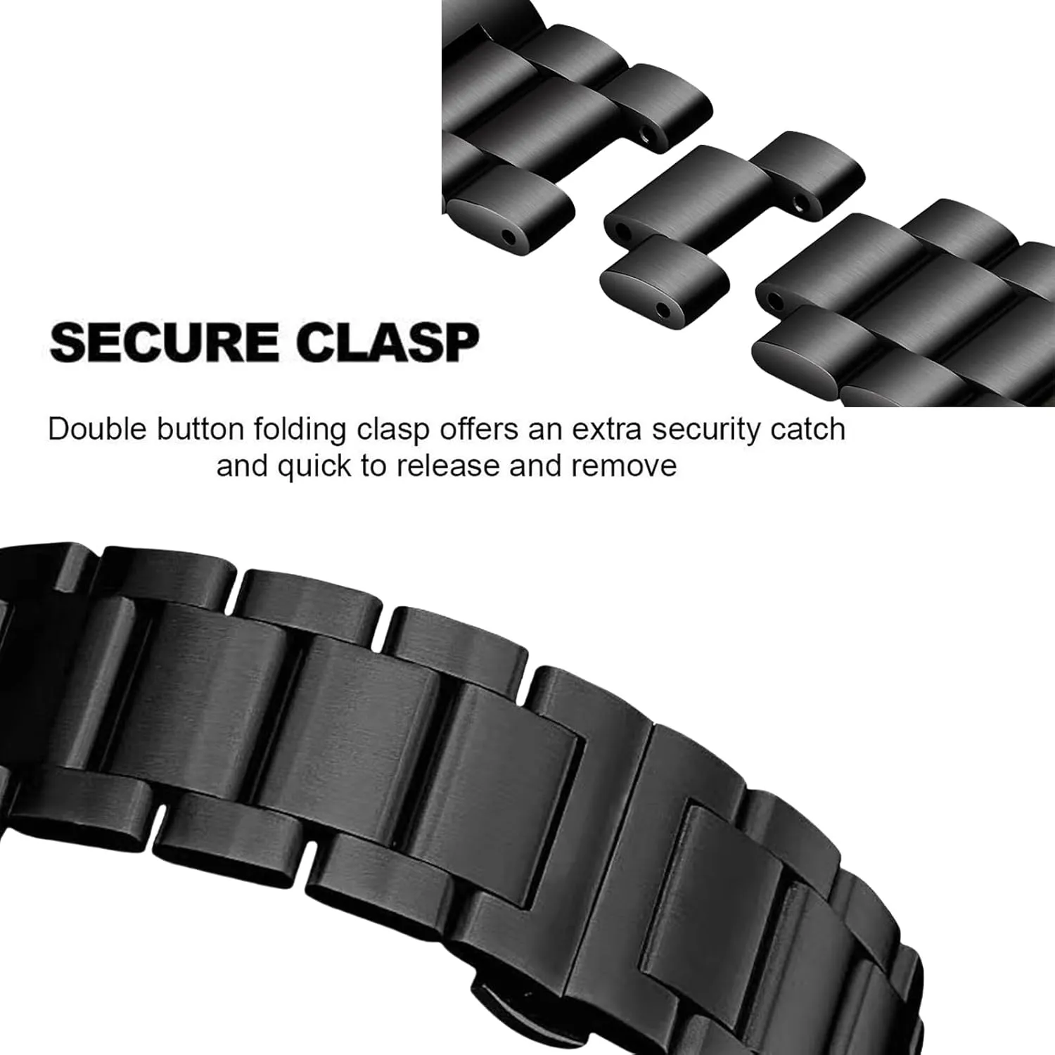 Strap Replacement lust filmy margin Band Men Women Stainless Steel Watch Band Curved End 14mm 15mm 16mm 17mm 18mm19mm 20mm 21mm 22mm 23mm 24mm Watch Bracelet Polished Brushed Metal Watch 