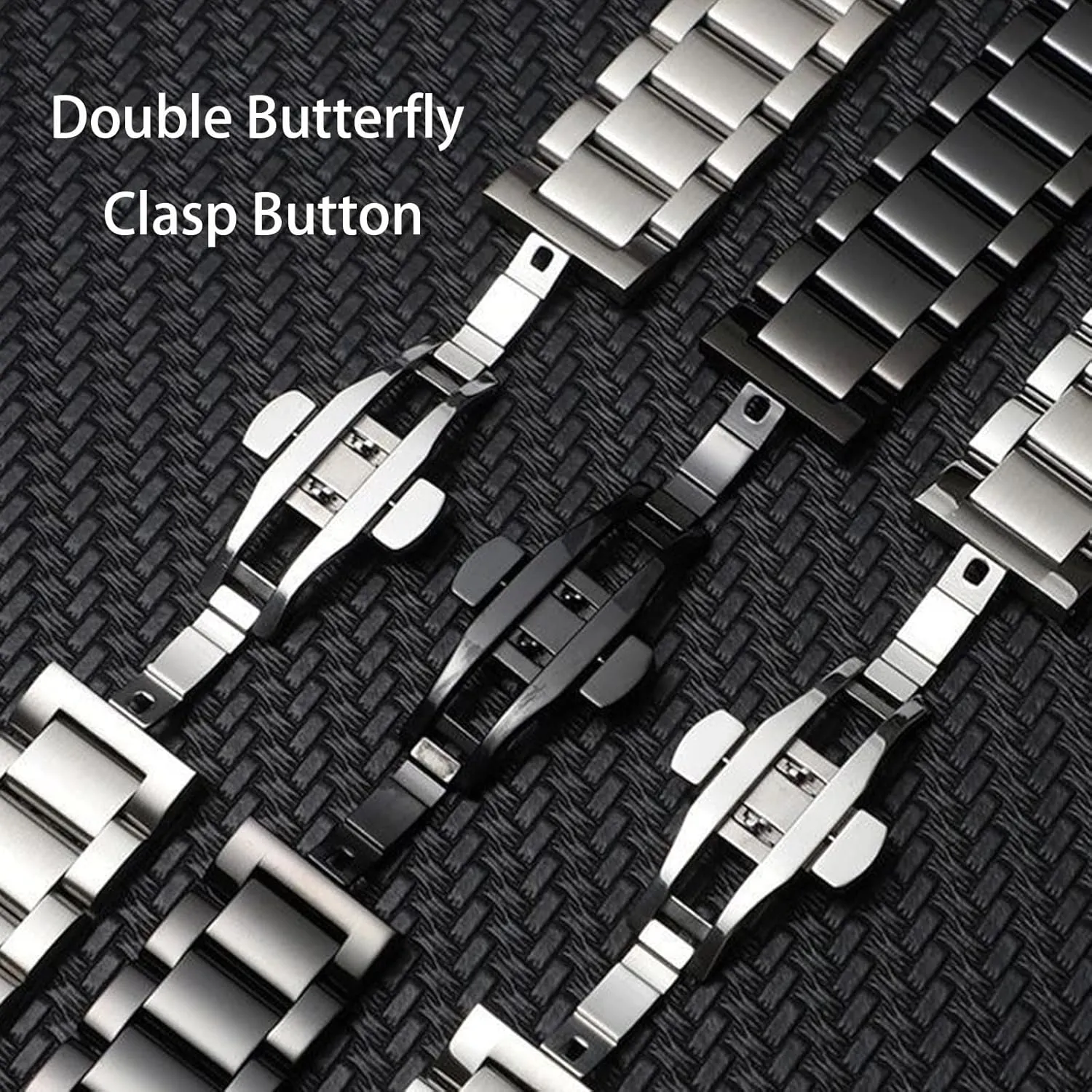Strap Replacement lust filmy margin Band Men Women Stainless Steel Watch Band Curved End 14mm 15mm 16mm 17mm 18mm19mm 20mm 21mm 22mm 23mm 24mm Watch Bracelet Polished Brushed Metal Watch 