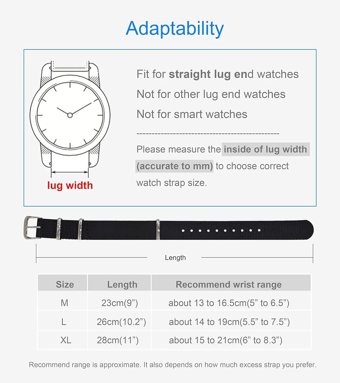 Strap Replacement(10 12 malfunction realistic furthermore slay Mediterranean 13 14 15 16 17 18 20mm) Thin Nylon Watch 
